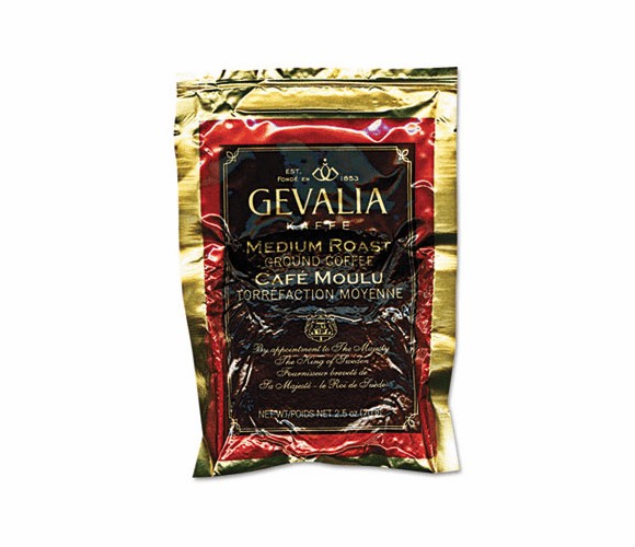 GEV39139 Medium Roast Coffee, 2.5 oz. Packet, 24/Carton By GEVALIA