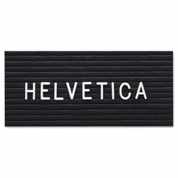 GHELH1 Replacement Letters & Symbols, Tab, White, 1"h, 288/Set By GHENT MANUFACTURING, INC