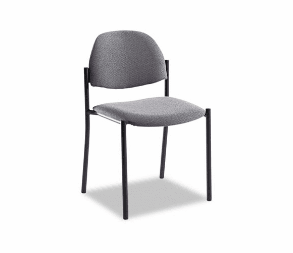 GLB2172BKIM11 Comet Series Armless Stacking Chair, Gray Olefin Fabric, 3/Carton By GLOBAL INDUSTRIES, INC.
