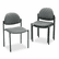 GLB2172BKIM11 Comet Series Armless Stacking Chair, Gray Olefin Fabric, 3/Carton By GLOBAL INDUSTRIES, INC.
