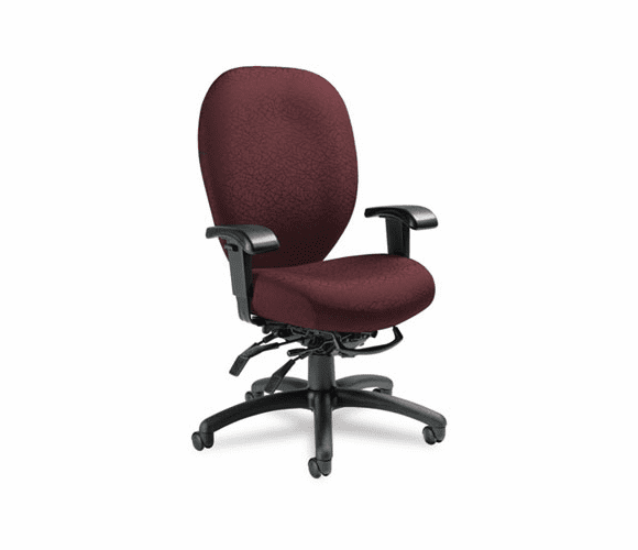 GLB27803T608 Mallorca Series High-Back Multi-Tilt Chair, 20-1/2 x 20-1/2 x 41-1/2, Bordeaux By GLOBAL INDUSTRIES, INC.