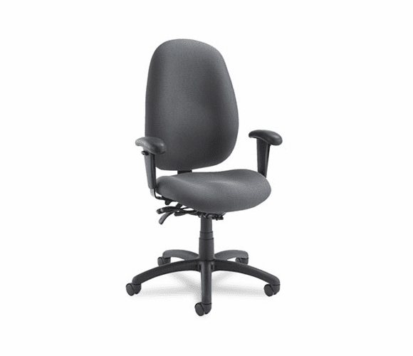 GLB31403BKPB04 Malaga Series High-Back Multi-Tilter Chair, Acrylic/Polyester, Stone By GLOBAL INDUSTRIES, INC.