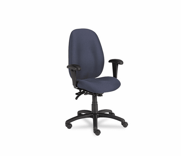 GLB31403BKPB08 Malaga Series High-Back Multi-Tilter Chair, Acrylic/Polyester, Ocean By GLOBAL INDUSTRIES, INC.