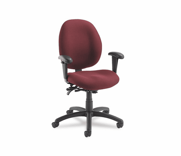 GLB31413BKPB07 Malaga Low-Back Multi-Tilter Swivel Chair, Acrylic/Polyester, Rhapsody By GLOBAL INDUSTRIES, INC.