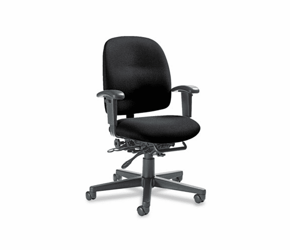 GLB32123NBKIM06 Granada Series Low-Back Multi-Tilter Chair, Olefin Fabric, Black By GLOBAL INDUSTRIES, INC.