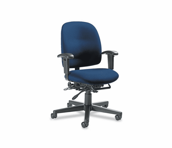GLB32123NBKIM14 Granada Series Low-Back Multi-Tilter Chair, Olefin Fabric, Navy Blue By GLOBAL INDUSTRIES, INC.