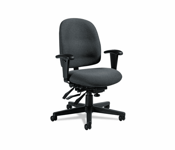 GLB32123NBKPB04 Granada Series Low-Back Multi-Tilter Chair, Polypropylene Fabric, Gray By GLOBAL INDUSTRIES, INC.