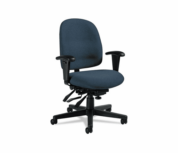 GLB32123NBKPB08 Granada Series Low-Back Multi-Tilter Chair, Polypropylene Fabric, Navy Blue By GLOBAL INDUSTRIES, INC.