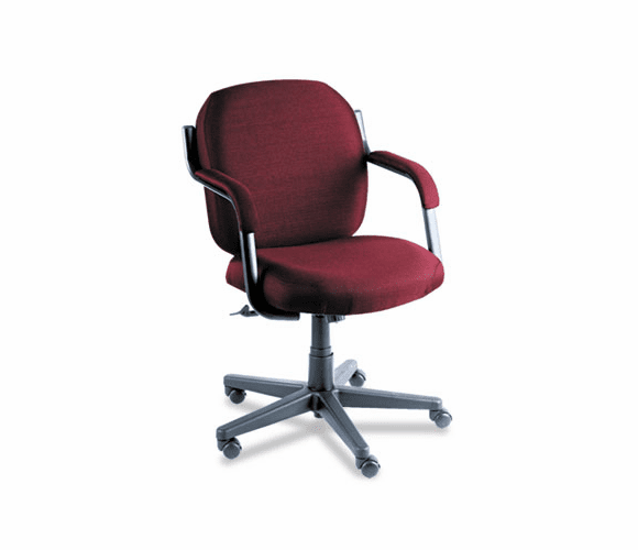 GLB4737BKPB07 Commerce Series Low-Back Swivel/Tilt Chair, Rhapsody Burgundy Fabric By GLOBAL INDUSTRIES, INC.