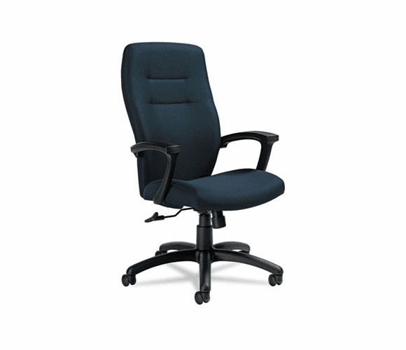 GLB50904BKS106 Synopsis Series High-Back Tilter Chair, Black Arms/Base, Sapphire Fabric By GLOBAL INDUSTRIES, INC.