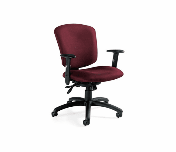 GLB53363BKPB07 Supra X Medium-Back Tilter Chair, Rhapsody Fabric By GLOBAL INDUSTRIES, INC.