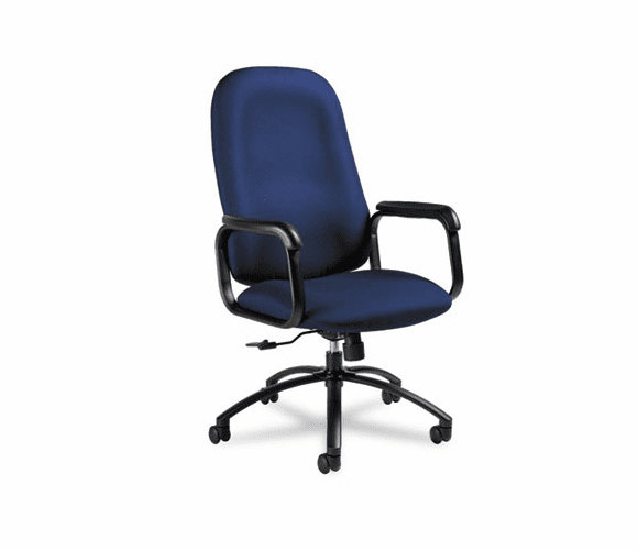 GLB53804BKJN01 Max Series High-Back Pneumatic Tilt Chair, Midnight Blue Fabric, Black Frame By GLOBAL INDUSTRIES, INC.