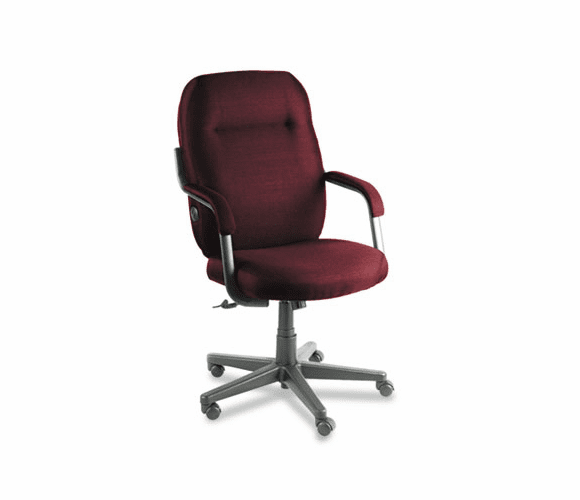 GLB9430BKPB07 Air Support Executive High-Back Swivel/Tilt Chair, Rhapsody Burgundy Fabric By GLOBAL INDUSTRIES, INC.