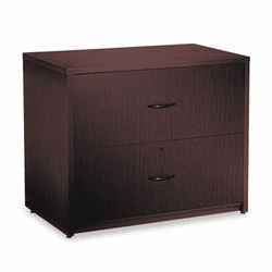 GLBG2036LFDES Genoa Series Two-Drawer Lateral File, 36w x 20d x 29h, Dark Espresso By GLOBAL INDUSTRIES, INC.