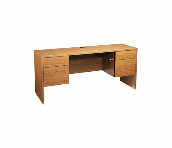 GLBG2066CKHVO Genoa Series Kneespace Credenza, 66w x 20d x 29h, Oak By GLOBAL INDUSTRIES, INC.