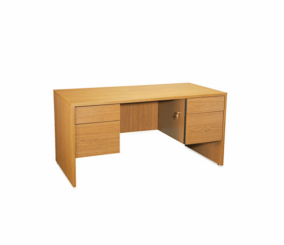 GLBG3060DPHVO Genoa Series Double Pedestal Desk, 60w x 30d x 29h, Oak By GLOBAL INDUSTRIES, INC.