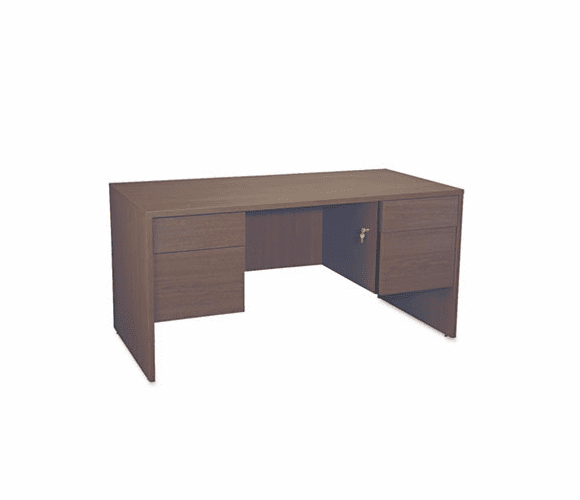 GLBG3060DPMAF Genoa Series Double Pedestal Desk, 60w x 30d x 29h, Mahogany By GLOBAL INDUSTRIES, INC.
