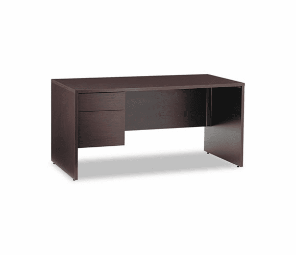 GLBG3060SPLDES Genoa Series Left Pedestal Workstation Desk, 60w x 30d x 29h, Dark Espresso By GLOBAL INDUSTRIES, INC.