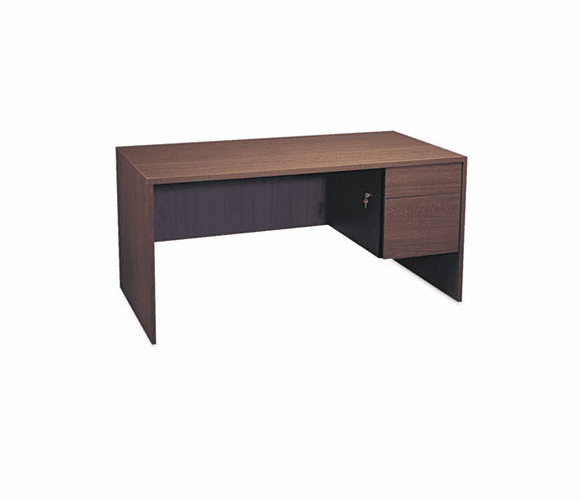 GLBG3060SPRMAF Genoa Series Right Pedestal Workstation Desk, 60w x 30d x 29h, Mahogany By GLOBAL INDUSTRIES, INC.