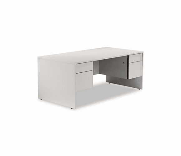 GLBG3672DPGRY Genoa Series Double Pedestal Desk, 72w x 36d x 29h, Gray By GLOBAL INDUSTRIES, INC.