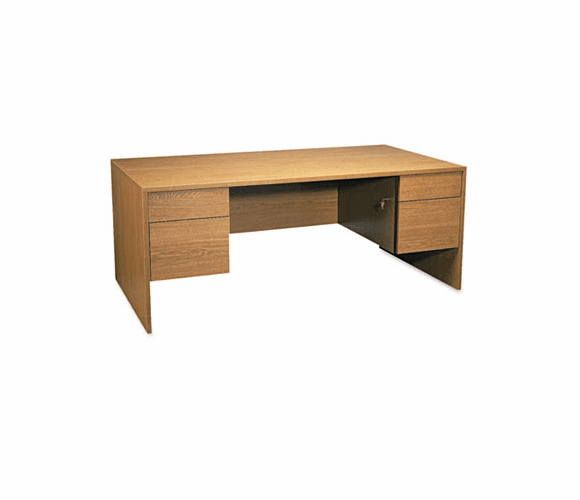 GLBG3672DPHVO Genoa Series Double Pedestal Desk, 72w x 36d x 29h, Oak By GLOBAL INDUSTRIES, INC.