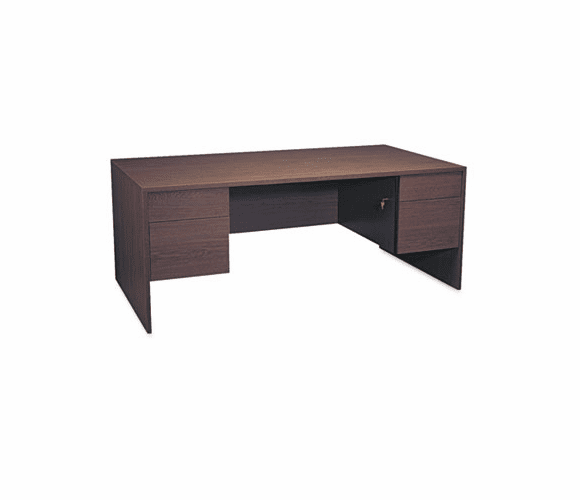 GLBG3672DPMAF Genoa Series Double Pedestal Desk, 72w x 36d x 29h, Mahogany By GLOBAL INDUSTRIES, INC.