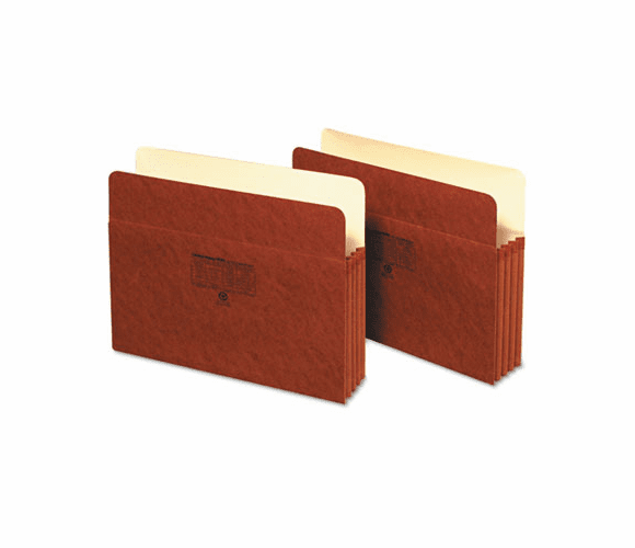 GLW1524E Three Inch Expansion Accordion Pocket, Straight, Manila/Redrope, Letter, Brown By CARDINAL BRANDS INC.