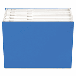 GLW20527 Case File, 12 Pocket, 3/4" exp., Letter, Blue, 1/ea By CARDINAL BRANDS INC.