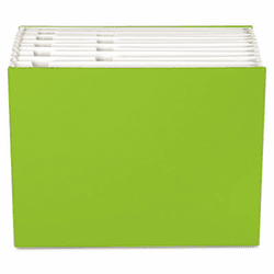 GLW20529 Case File, 12 Pocket,  3/4" exp., Letter, Green, 1/ea By CARDINAL BRANDS INC.