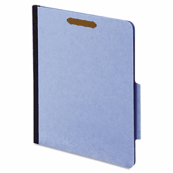 GLW23775BLU 40 Pt. Classification Folders, 2" Fasteners, 2 sections, 2/5, Ltr, blue, 10/BX By CARDINAL BRANDS INC.