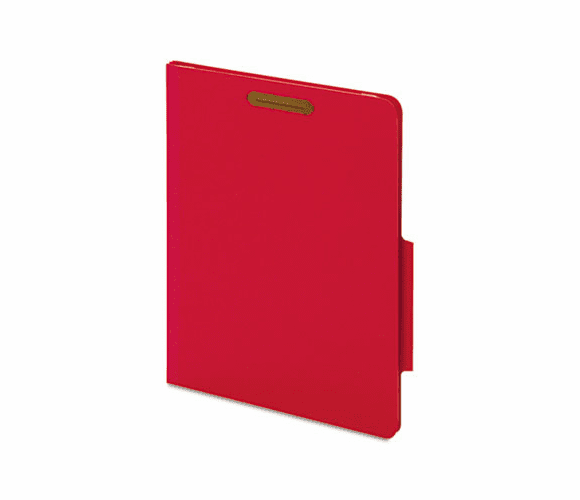 GLW23775RED 40 Pt. Classification Folders, 2" Fasteners, 2/5 Tab, Letter, Red, 10/BX By CARDINAL BRANDS INC.