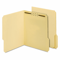 GLW24534AM Antimicrobial Fastener Folder, 3/4" Exp, 1 Fastener, Letter, 50/BX By CARDINAL BRANDS INC.