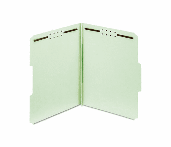 GLW24944 Folders, Three Inch Expansion, Two Fasteners, 1/3 Cut, Letter, Green, 25/Box By CARDINAL BRANDS INC.