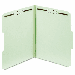GLW24944 Folders, Three Inch Expansion, Two Fasteners, 1/3 Cut, Letter, Green, 25/Box By CARDINAL BRANDS INC.