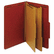 GLW29075 Pressboard Classification Folders, Six Fasteners, 2/5 Cut, Legal, Red, 10/Box By CARDINAL BRANDS INC.