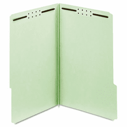 GLW29944 Folders, Three Inch Expansion, Two Fasteners, 1/3 Cut Tab, Legal, Green, 25/Box By CARDINAL BRANDS INC.