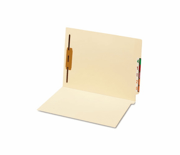 GLW44110AM Antimicrobial Fastener End Tab Folder, 3/4" Exp., 1 Fastener, Letter, 50/BX By CARDINAL BRANDS INC.