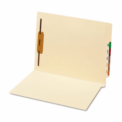 GLW44110AM Antimicrobial Fastener End Tab Folder, 3/4" Exp., 1 Fastener, Letter, 50/BX By CARDINAL BRANDS INC.