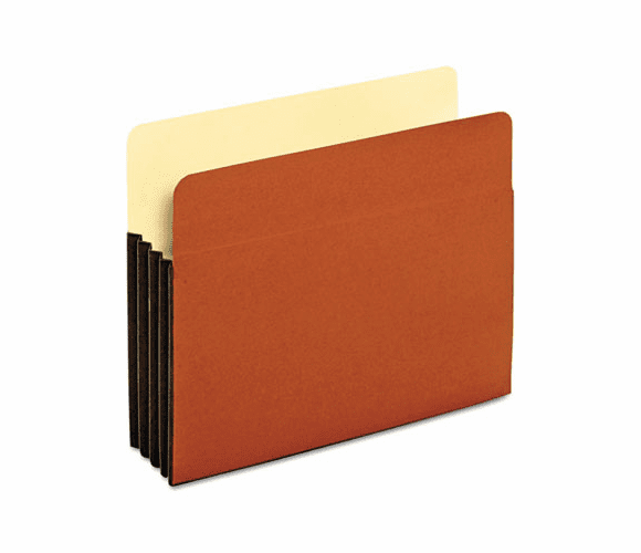 GLW63264 Standard File Pockets, Tyvek, 3 1/2 Inch expansion, Letter, Brown, 10/Box By CARDINAL BRANDS INC.