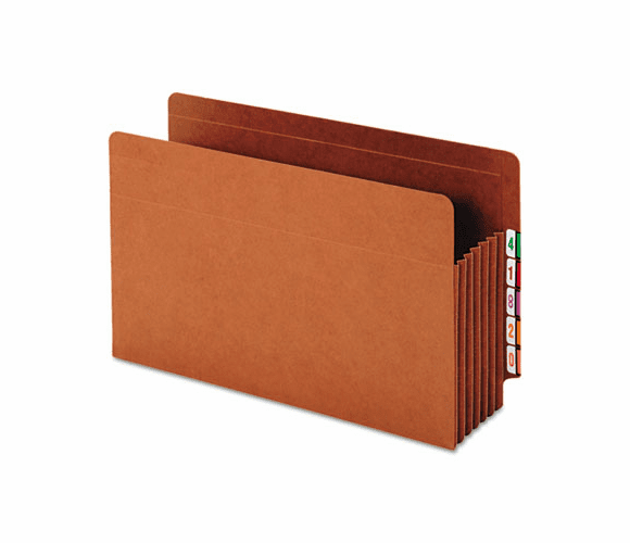 GLW64790 Heavy-Duty Expanding File Pocket, End Tab, 5 1/4 Inch, Legal, Brown, 10/Box By CARDINAL BRANDS INC.