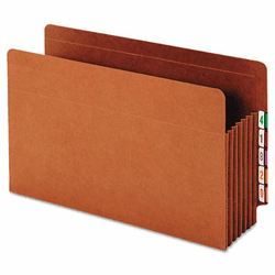 GLW64790 Heavy-Duty Expanding File Pocket, End Tab, 5 1/4 Inch, Legal, Brown, 10/Box By CARDINAL BRANDS INC.