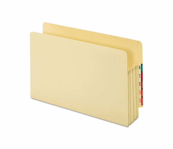 GLW66124 Standard File Pocket, End Tab, Manila, 3 1/2" Exp., Legal By CARDINAL BRANDS INC.
