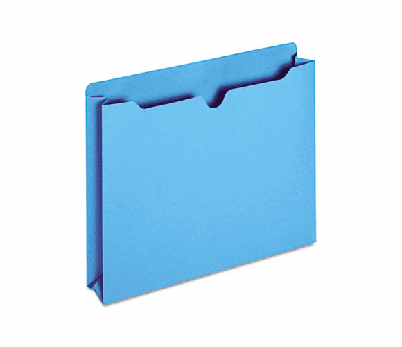 GLWB3043DTBLU File Jacket, Two Inch Expansion, Letter, Blue, 50/Box By CARDINAL BRANDS INC.