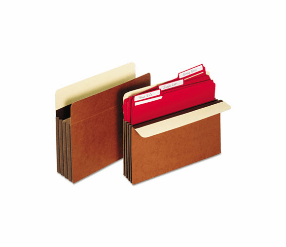 GLWC1535GHD 5 1/4 Inch Expansion Accordion Pocket, Straight, Redrope, Letter, Red, 10/Box By CARDINAL BRANDS INC.