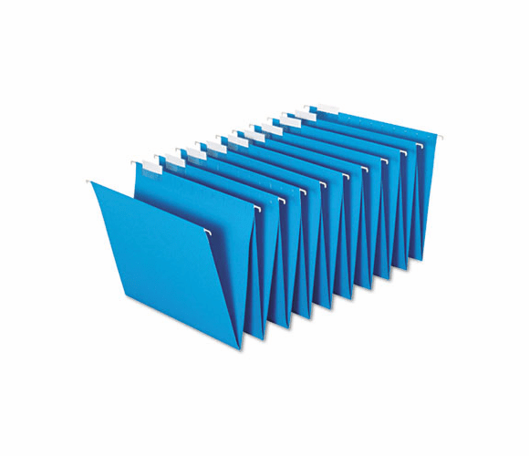 GLWHF20BLU Hanging Accordion Folders, Letter Size, Blue, Two Sets/Box By CARDINAL BRANDS INC.