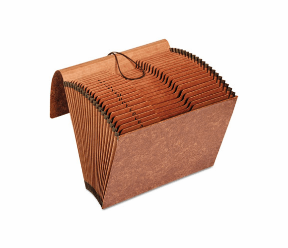 GLWR117ALHD Accordion Files with Flap, 21 Pockets, 1/3 Tab, Letha Tone, Letter, Brown By CARDINAL BRANDS INC.