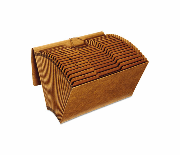 GLWR119ALHD Accordion Files with Flap, 21 Pockets, 1/3 Tab, Letha Tone, Legal, Brown By CARDINAL BRANDS INC.