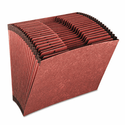 GLWR217AHD Accordion Files without Flap, 21 Pockets, 1/3 Tab, Letha Tone, Letter, Brown By CARDINAL BRANDS INC.