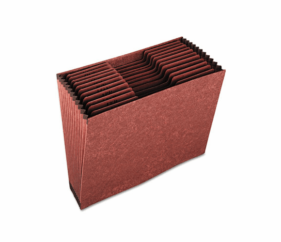 GLWR217MHD Jan-Dec Accordion Open File, 12 Pockets, 1/3 Tab, Letha Tone, Letter, Brown By CARDINAL BRANDS INC.