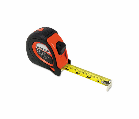 GNS58652 Sheffield ExtraMark Tape Measure, 1" x 25ft. By GREAT NECK SAW MFG.